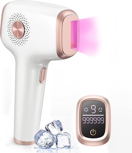 INNZA IPL Hair Removal with Ice Cooling Care Function for Women,Long-Lasting Results,999,999 Flashes Painless Hair Removal, Hair Removal Device for Armpits Legs Arms Bikini Line