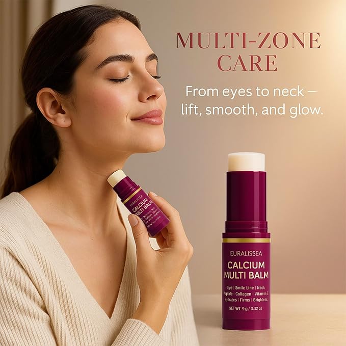 Calcium Volume Multi Balm 2 Pcs – Calcium Boost Firming & Hydrating Treatment with Peptides & Vitamin E – All Skin Types