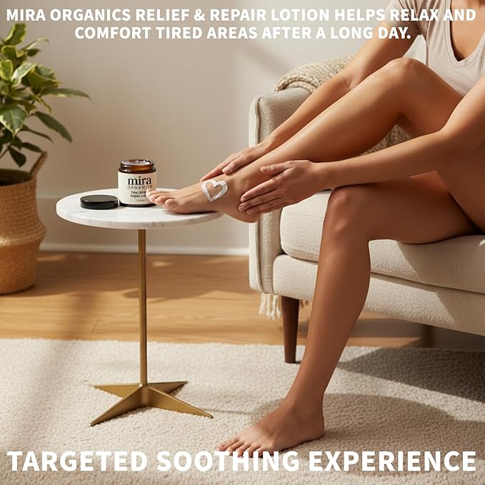 Mira Relief & Repair Lotion, Use natural plant ingredients, Daily nourishment for health. (Mira lotion - 1 Bottle) (mira organics cream - 1Pcs)