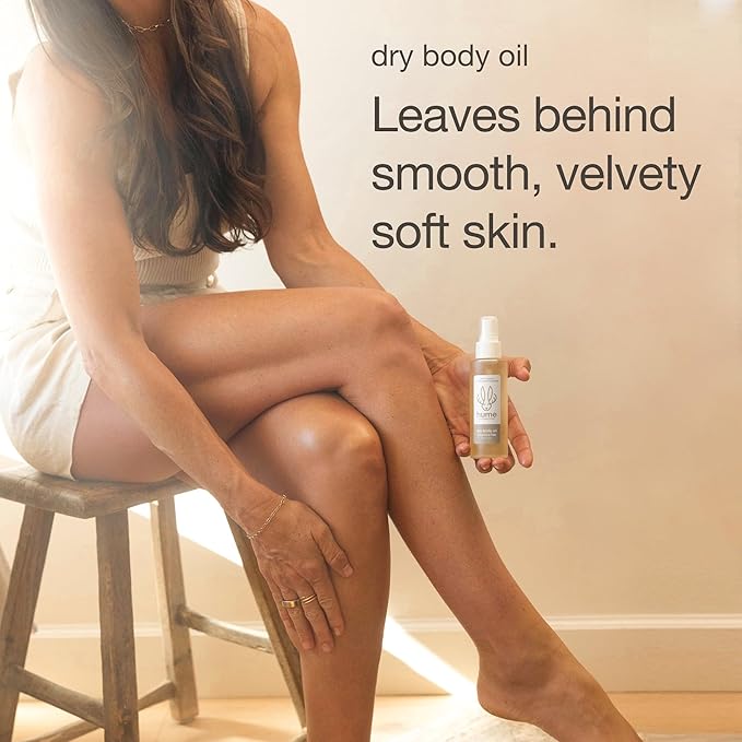 HUME SUPERNATURAL Dry Body Oil Spray - Moisturizing Oil for Dry Skin, After Shower Hydrating Body Oils for Women and Men, Nourishing, Glow, Fragrance Free, 2-Pack