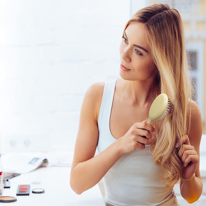 56 Pieces Mini Wet Hair Brush, Travel Detangling Brush, for Most Hair Types, with Ease Knots Without Tears or Breakage, Multicolor