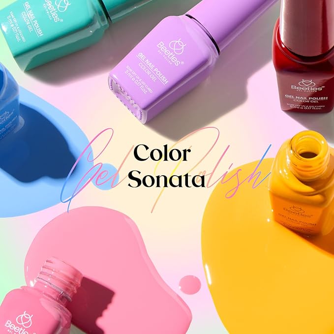 Beetles Winter Gel Polish Set – 36 Color Yellow Brown Pink Red Gel Polish Kit with Base Coat Glossy Matte Glitter Top Coat Soak Off UV LED Gel for Nail Art Manicure Salon DIY Gift for Women