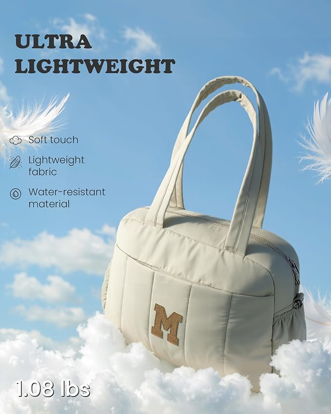 Teenage Girl-Birthday Gifts for Her-Duffle Bag for Travel Women, Travel Bags，Initial Overnight Bag with Wet Pocket，Lightweight Weekender Bags Personalized Gym Tote with Makeup Pouch