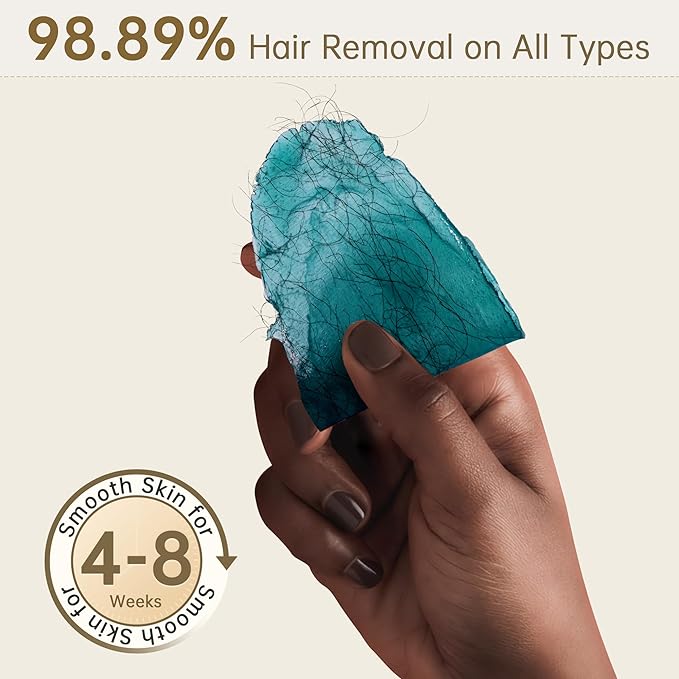 Lifestance Wax Beads Set, 6 Kinds of Waxing Beads, Hard Wax Beans with 44 Items, Perfect for Any Waxing Warmers, Wax Beads for Hair Removal for Full Body Bikini Brazilian Underarm Eyebrow, Face Legs