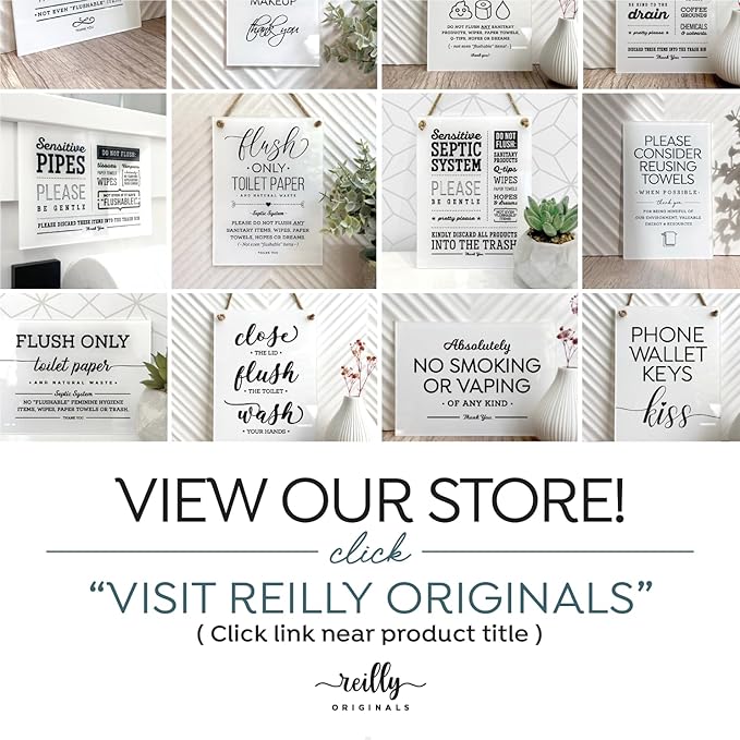 Reilly Originals 4x6 Inch Please Use Dark Towels for Removing Makeup Designer Sign ~ Ready to Stick, Lean or Frame