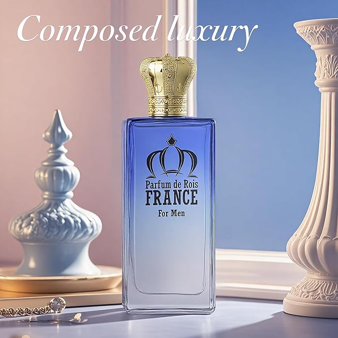PARFUM DE ROIS FRANCE Long-Lasting Cologne for Men | Fresh Citrus & Woody Scent | Eau de Toilette 100ml Spray | Day to Night Fragrance