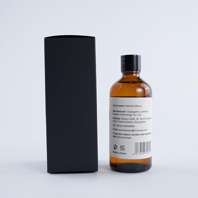 Peppermint Essential Oil, 100% Pure & Natural Peppermint Oil 100ML, Premium Grade Aromatherapy Oil for Skin Body Hair Care, Freshening Air, Mood, Diffuser, Massage, Soap and Candle Making