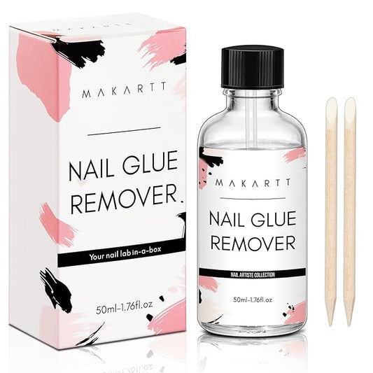 Makartt Nail Glue Remover: for Acrylics Press Ons - 50ML Debonder Without Acetone, Can't Remove Gel Polish