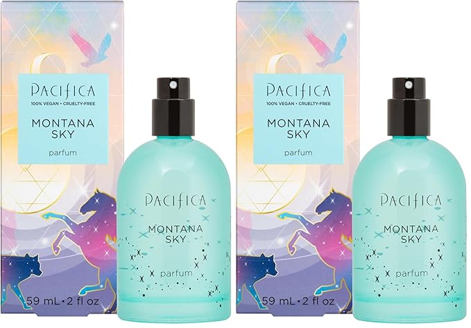 Pacifica Montana Sky Spray Perfume – Clean Vegan Fragrance for Women with Cedarwood & Sage – Grounding Earthy Woodsy Scent w/Cedarwood, Black Pepper, Sage, Cruelty-Free & Long-Lasting, 2 fl oz