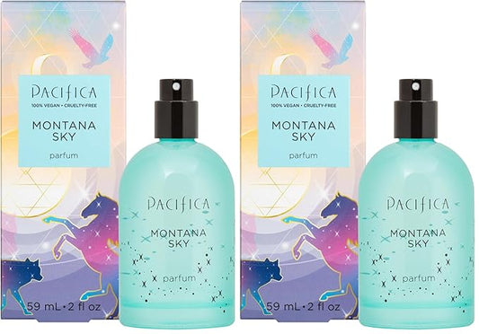 Pacifica Montana Sky Spray Perfume – Clean Vegan Fragrance for Women with Cedarwood & Sage – Grounding Earthy Woodsy Scent w/Cedarwood, Black Pepper, Sage, Cruelty-Free & Long-Lasting, 2 fl oz