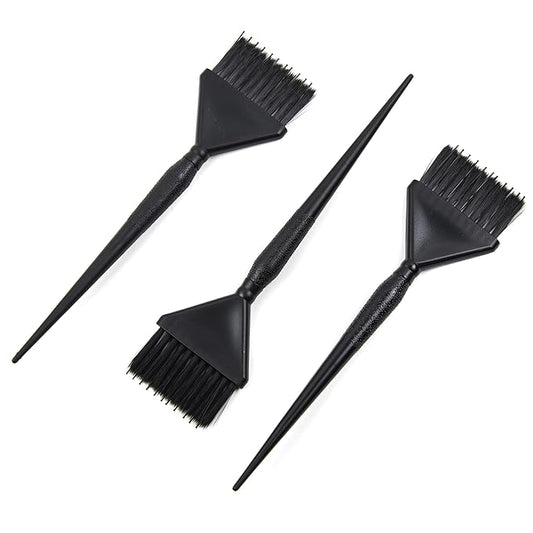 Classic Hair Color Brushes with Built-In Comb - 3 Tint Applicators for Salon Hair Coloring