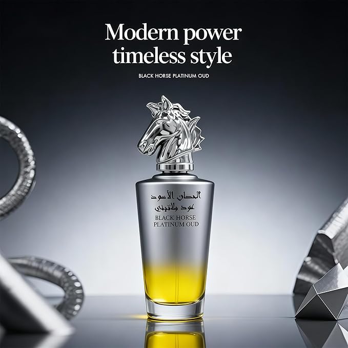 BLACK HORSE OUD Long-Lasting Cologne for Men | Fresh Citrus & Woody Scent | Eau de Toilette 100ml Spray | Day to Night Fragrance