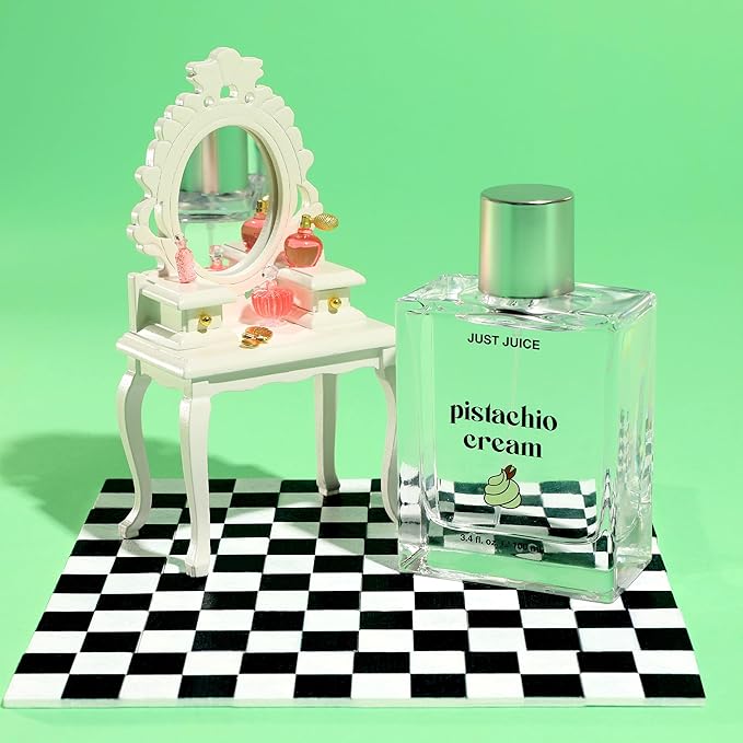 Just Juice Pistachio Cream - Gourmand Perfume for Women and Men - Notes of Pistachio, French Vanilla, and Creamy Woods - 3.4 oz
