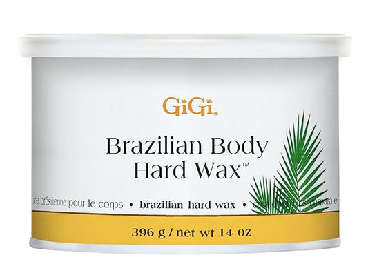 GiGi Brazilian Body Hard Wax for Hair Removal, Non-Strip for Coarse Hair, Ideal for Bikini, Face & Sensitive Areas, 14 oz, 1 Pack