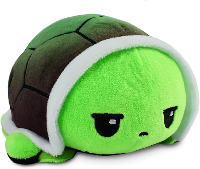 TeeTurtle - The Original Reversible Turtle Plushie - Video Games - Cute Sensory Fidget Stuffed Animals That Show Your Mood
