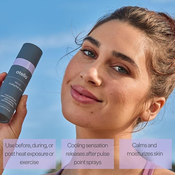 Cooling Body Spray with Menthol and Aromatherapy Lavender Vanilla Scent to help you Relax, 2.7 oz. | Anytime Immediate Heat Relief | TSA Approved | Gluten Free | Vegan | Paraben Free