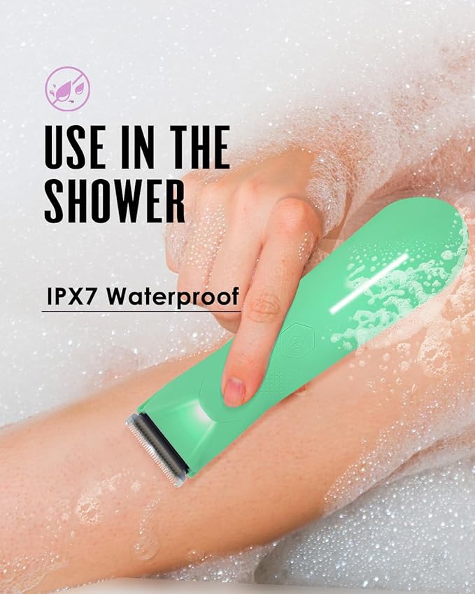 Manscaper for Men, Groin Trimmer for Men and Women, Body Hair Trimmer and Ball Trimmer with Light, Pubic Hair Shaver, Manscape Kit, 7 Precisions, Waterproof Wet / Dry Grooming, 240 Minutes Shaving