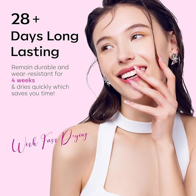 modelones Gel Nail Polish, 15 ML Hot Pink Bright Nail Polish Soak Off Led Neon Pink Polish Nail Art Design Salon DIY Gel Manicure for Women Girl