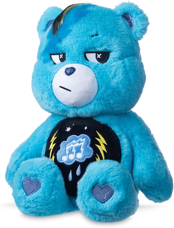 Care Bears - 14" Rock Theme - Medium Size Plush - Grumpy Bear
