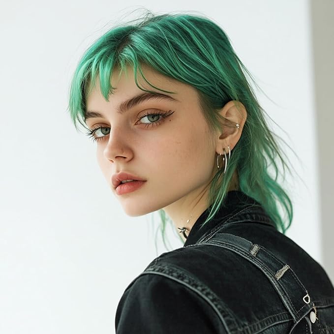 Hair Color Spray, Temporary Hair Dye for Women & Men, Vibrant Colors Hair Wax Gray Hair Cover for Party, Halloween, Cosplay (Emerald Green, 120 ML)