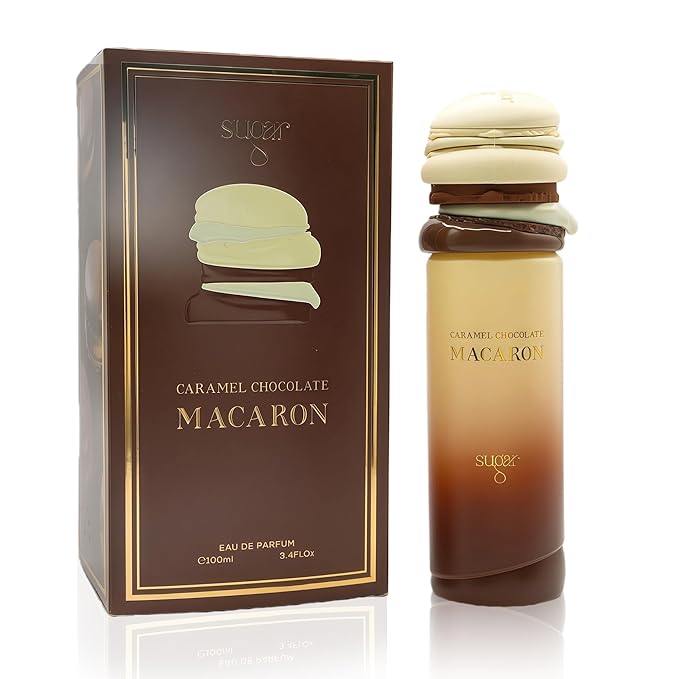 Original Cologne Gourmand Eau de Parfum for Women - Sugar Scented Long-Lasting Fragrance, 100ml | Premium Perfumes for Women (Caramel Chocolate Macaron)