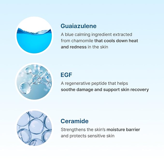 DearKlairs Midnight Blue Calming Cream – Soothing Face Moisturizer for Oily & Sensitive Skin, Redness Relief & Hydrating, Lightweight Texture, 2.11 Oz