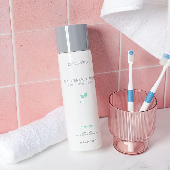 CariFree Maintenance Rinse, Mint Flavored, Anti-Cavity Fluoride Mouthwash, Dentist Recommended, Prevents Oral Decay, Freshens Breath, Alcohol-Free, Neutralizes pH (Previously CTx3)