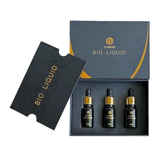 U-Mine BIO LIQUID Premium Mineral Treatment, Dead Sea Minerals, Hyaluronic Acid, NMN, Ginseng Berry Exosomes, Anti-Aging Skin Rejuvenation, 30ml