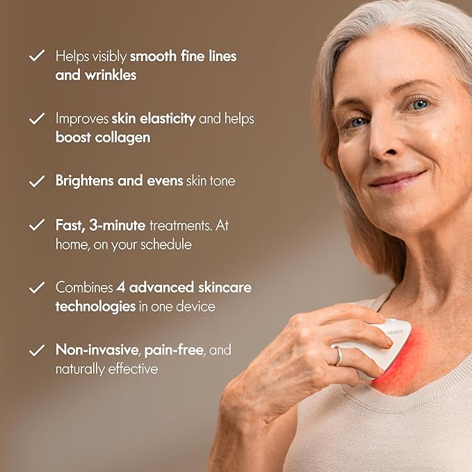 Laduora Lumeo 4-in-1 SkinLift Beauty Device + Serum Kit | Pro Glow System for Face & Neck