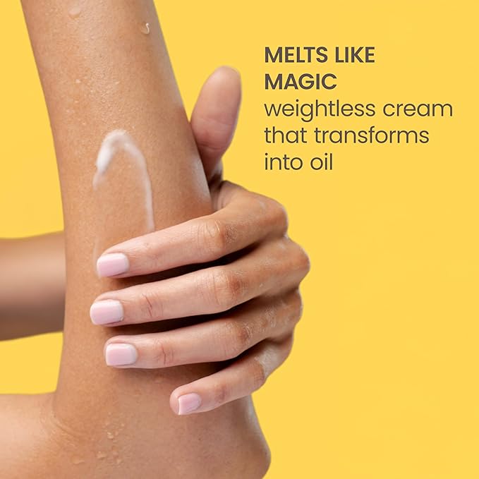 Burt's Bees Christmas Gifts, Boosted Body Moisturizing Melt With a Ceramide, Niacinamide and Peptide Complex, Intense Skin Hydration, Cream-to-Oil Body Lotion, Tropical Scented, 4 oz. Tube