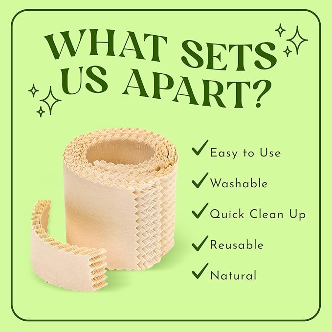 Moom Waxing Strips for Women (48 Count) Polycotton, Specially Engineered for Maximum Hair Removal – Perfect for Bikini, Leg, Eyebrow, Body & Face Wax (only include strips)