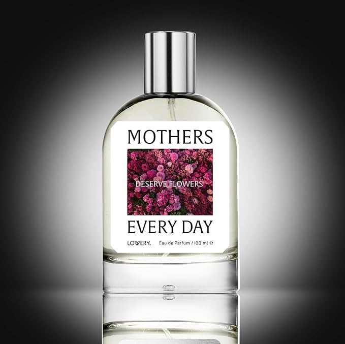 LOVERY Mothers Deserve Flowers Every Day Perfume – A Warm & Comforting Eau de Parfum for Women – Long-Lasting, Heartfelt Scent That Honors Mom’s Love – Thoughtful Gift – 100 ml – Made in France