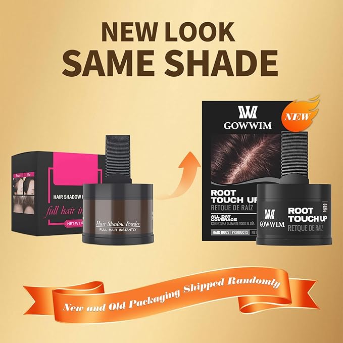 Hairline Powder (Medium Brown) - Instantly Cover Gray Roots, Hair Touch-Up, Hair Color Shadow for Thin Hair