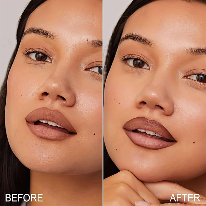 OETUIOW Lip Stain Peel Off, Lip Liner Moisturizing Long-Lasting & Waterproof, Transfer Proof & Plumping, Non-Stick Cup, Pink Color