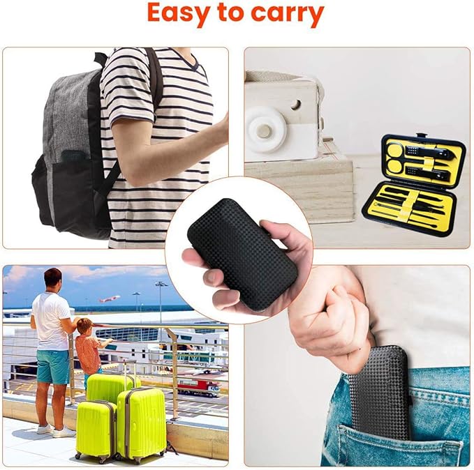 Manicure Pedicure Kit Nail Clippers Set 18 in 1 High Precision Stainless Steel Cutter File Sharp Scissors for Men & Women Fingernails & Toenails Vibrissac Scissors with Stylish Case (Ginger_8 in 1)