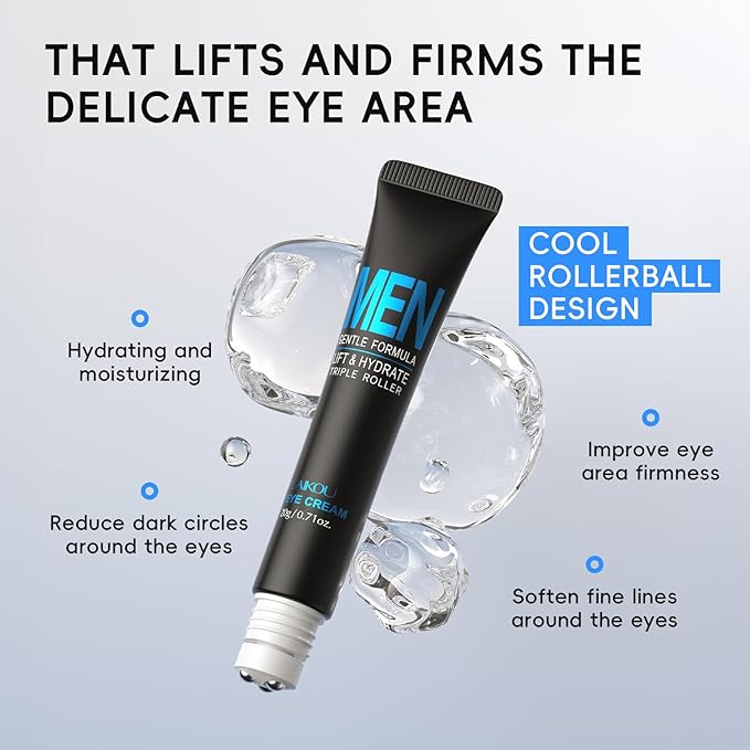 LAIKOU Skin Care Set, Gifts for Men, Skincare Gift Set, Men Skincare with Facial Cleanser, Toner, Eye Cream, Serum, Cream Father's Day Christmas Birthday Valentines for Him Dad Husband Boyfriend