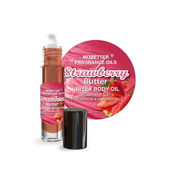 MOBETTER FRAGRANCE OILS Strawberry Butter Fragrance Body Oil for Unisex