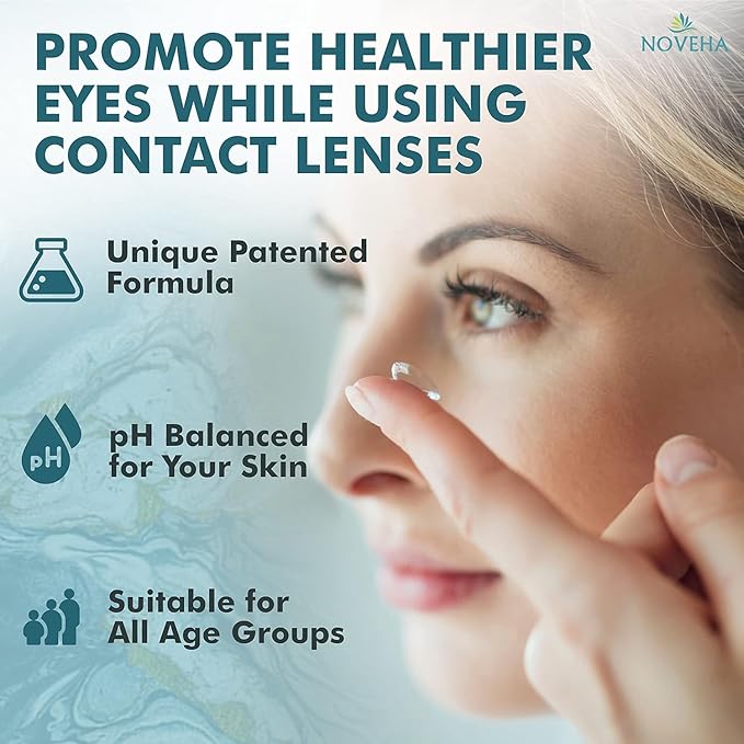 NOVEHA Eyelid Cleanser | Stye Eye Treatment | Lid Cleaning | Dry Eye Relief | Fast Acting Soothing Eyelid Cleansing Formula | Pure and Gentle Lash Hypochlorous Acid Spray (4oz - 2 Pack)