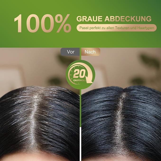 Permanent Hair Dye Hair Color for Gray Hair Coverage PPD-Free Hair Color Kit Medium Brown Hair Dye 3C Dark Mocha Brown Chocolate Brown