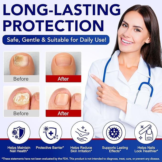 Toenail Fungus Pen | Toenail Fungus Treatment Extra Strength | 25% Undecylenic Acid, Tea Tree Oil | Toe nail Fungus Treatments for Fingernails & Toenails | 4PCS Fungal Nail Care Pen for Damaged Nails