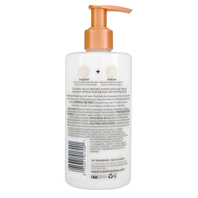 Tree Hut Vanilla Hydraglow Body Serum, 11 OZ.