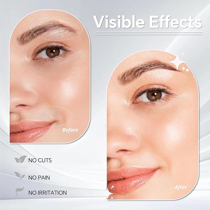 RUIM Nose Hair Trimmer for Men & Women - 3-in-1 Electric Ear & Eyebrow Trimmer, USB Rechargeable Facial Groomer with LED Light, Painless Nose and Ear Hair Remover, Dual Edge Blades