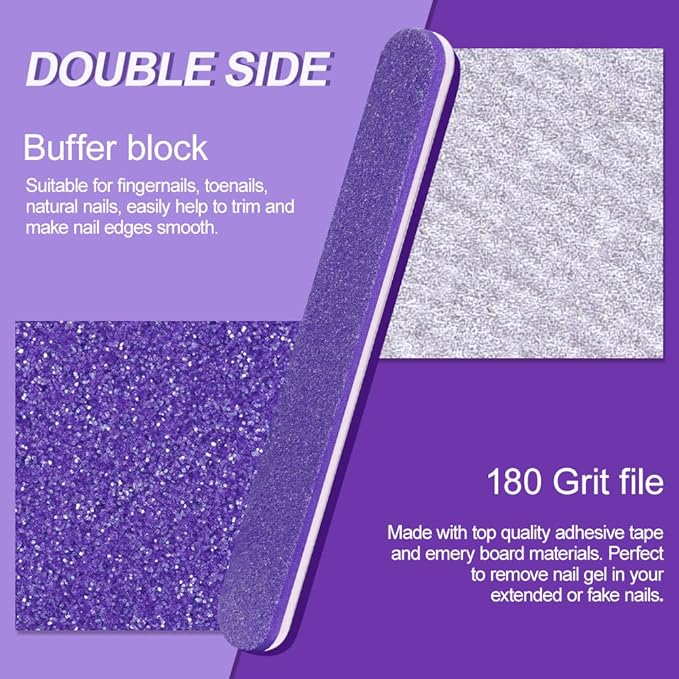 TsMADDTs 13PCS Manicure and Pedicure Tools Kit, Nail Files and Buffers Block, Polish Buffer, Cuticle Nippers, Cuticle Pusher and Peeler, File and Lifters for Toenails