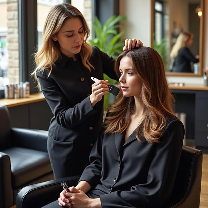 3 Pieces Hair Color Brush Kit, Balayage Tint Brush, Soft Deying Bristles for Salon & DIY Hair Coloring (Type A)