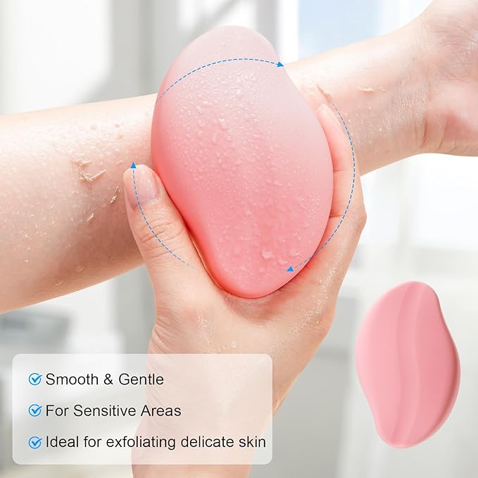 Hair Remover Eraser, Reusable Crystal Hair Remover, Magic Painless Exfoliation Beauty Tools, Portable Travel Body Hair Removal Tool, Hair Eraser for Back Arms Legs(2pcs)