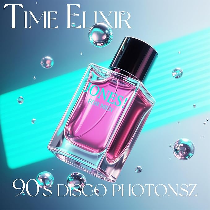 JONES! FOR MEN Eau de Parfum For Men- 90s Bold Vanilla & Iris Cologne | Long-Lasting Men's Fragrance Spray | 100ml