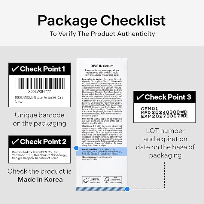 Torriden DIVE IN Hyaluronic Acid Serum for Deep Hydration | Korean K-Beauty Glass Skin Plump Glow | Lightweight Fast-Absorbing Face Serum 50ml (1.69 fl.oz.)