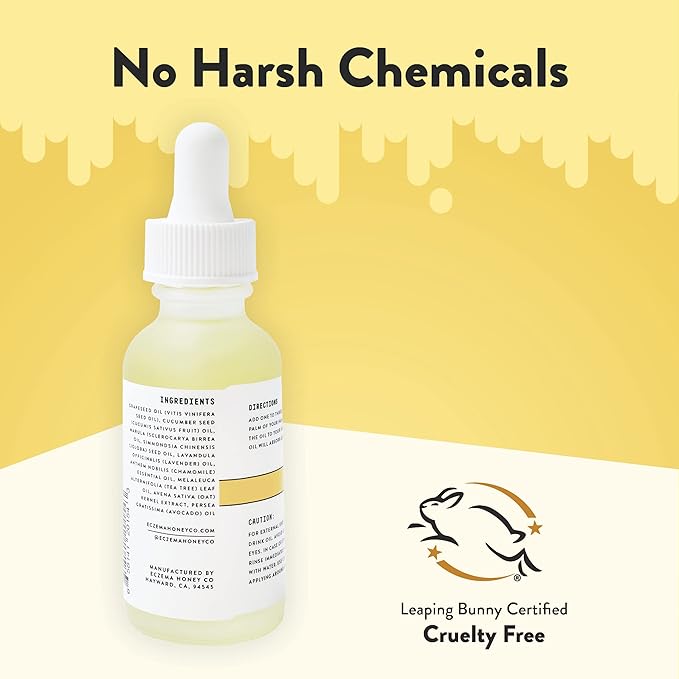 ECZEMA HONEY Nourishing Face Serum - Daily Hydrating Serum - Face Oil for Eczema, Dry & Sensitive Skin (1 Oz)