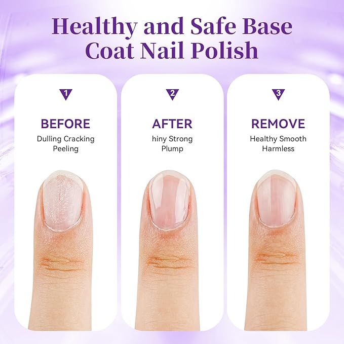 16.5ml Base Coat Nail Polish, Quick Dry Large Volume Base Coat, Color Lock Strengthen Nails for Women Salon DIY Nail Art