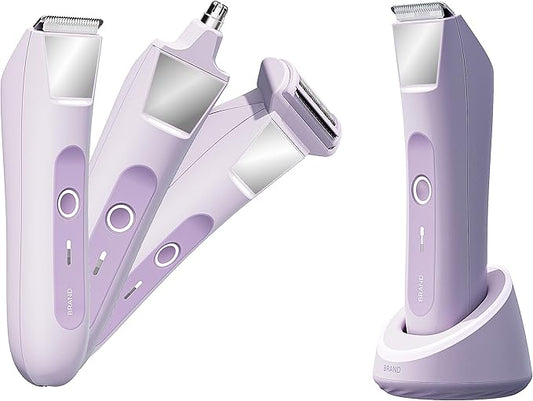 MANSPOT LADYSPOT™ Bikini Trimmer for Women, Shaver for Women, Pubic Hair Trimmer, Replaceable Lady Facial Razor, Nose Hair Trimmer, IPX7 Waterproof&Easy Cleaning